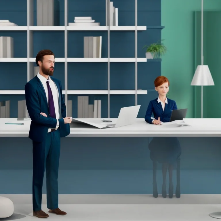 Ilustración de servicios legales y tecnológicos
